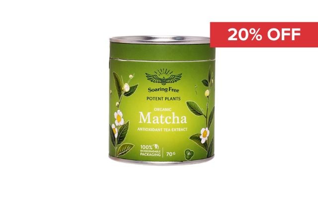 20% Off Soaring Free Potent Plants - Organic Matcha 70g Cover Image